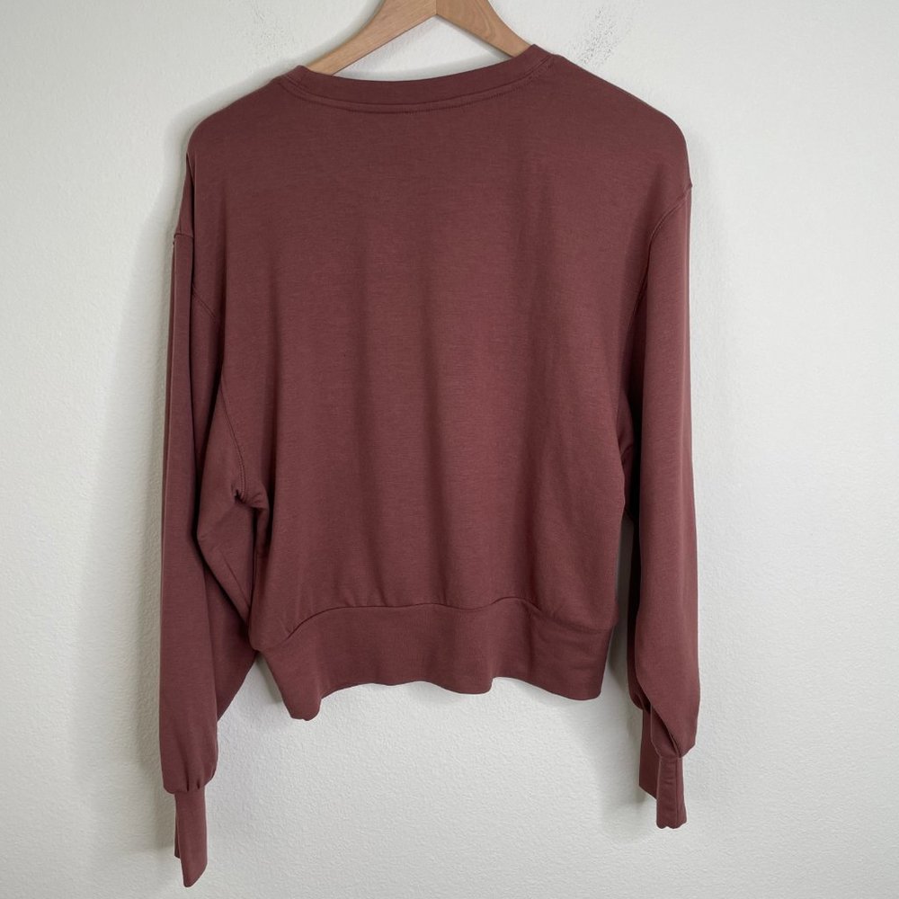 Gentle Fawn Ava Pullover Crop Top Auburn Soft Balloon Sleeve Knit - Picture 5 of 12
